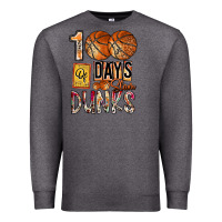 Charcoal Heather 100 of days slam dunks Premium Sweatshirt - SublimationCraftShop