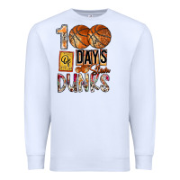 White 100 of days slam dunks Premium Sweatshirt - SublimationCraftShop