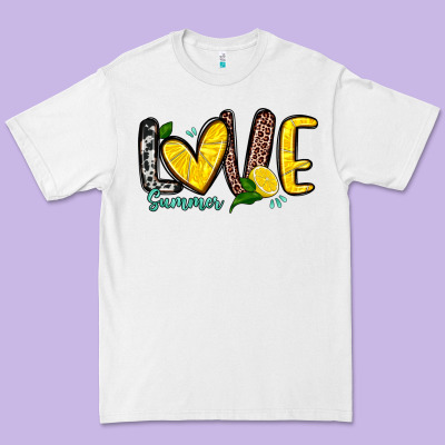 Love Summer Lemon Premium Tee Designed By Zillion Design Studio