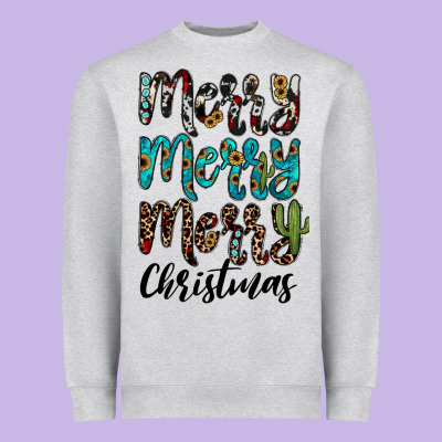 Merry Christmas Heavyweight Sweatshirt Designed By Jahusdesignshop