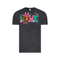 Vintage Black love easter floral longhaired cow Vintage Tee - Jasminsmagicworld