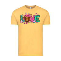 Vintage Mustard love easter floral longhaired cow Vintage Tee - Jasminsmagicworld