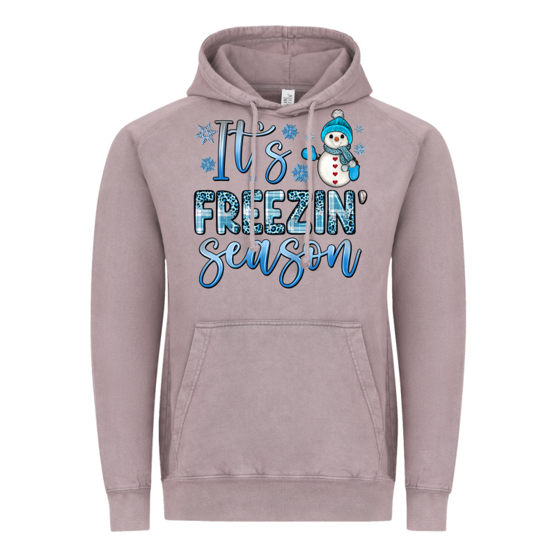 It S Freezin Season Vintage Hoodie by JahusDesignShop | Teevron