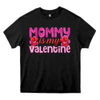 Black mommy is valentine Heavy Core Tee - texasbilliewilder