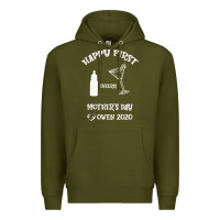 Army Green Happy Fırst Cheers Mother's Day Owen 2020 Premium Hoodie - Bettercallsaul