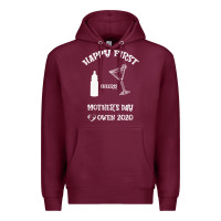 Burgundy Happy Fırst Cheers Mother's Day Owen 2020 Premium Hoodie - Bettercallsaul