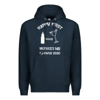 Navy Happy Fırst Cheers Mother's Day Owen 2020 Premium Hoodie - Bettercallsaul