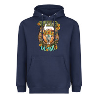 Navy wild west Heavyweight Hoodie - Artiststas