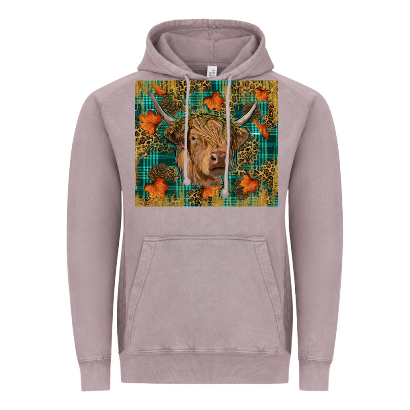 Western Fall Cow Vintage Hoodie by RanaPortraitStore | Teevron