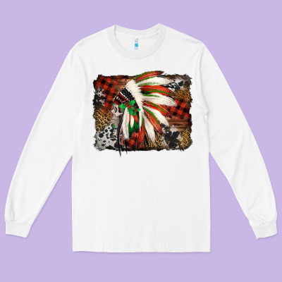 Indian Headdress Christmas Long Sleeve Tee Designed By Jasminsmagicworld