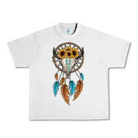 Lunar Rock dreamer catcher bull skull Urban Heavy Tee - JahusDesignShop