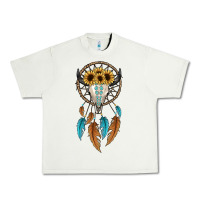 Pistachio dreamer catcher bull skull Urban Heavy Tee - JahusDesignShop