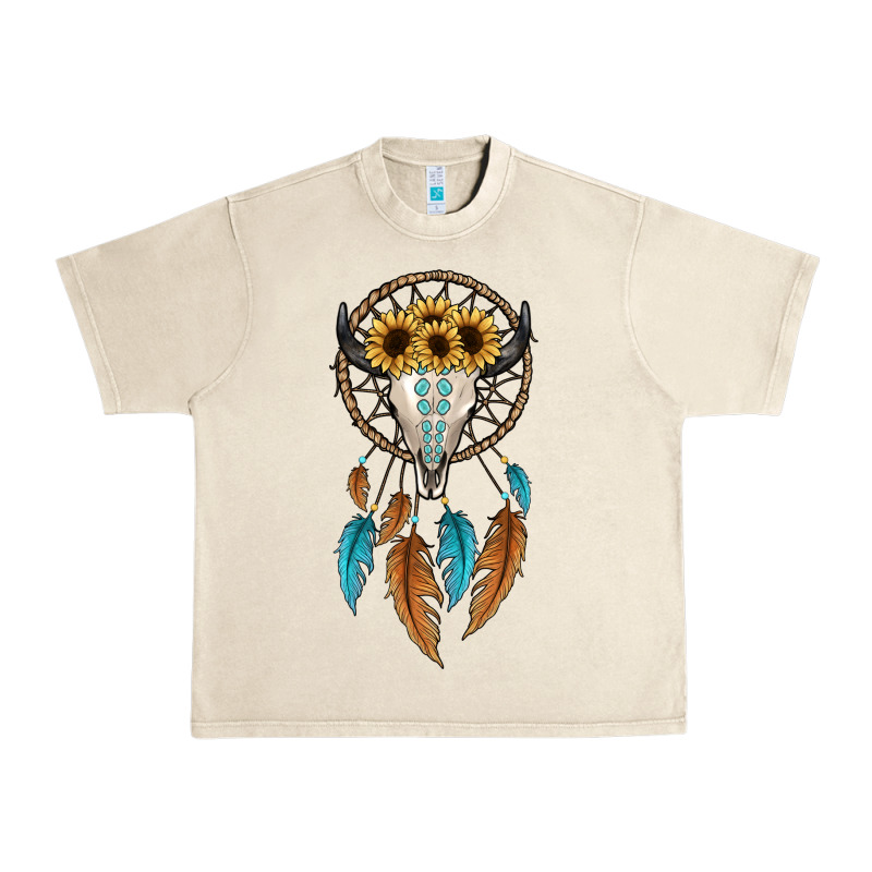 Dreamer Catcher Bull Skull Urban Heavy Tee by JahusDesignShop | Teevron