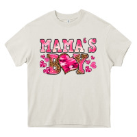 Cream valentines day mamas boy Heavy Core Tee - texasbilliewilder