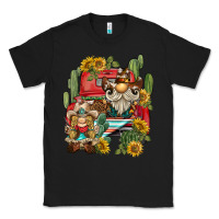 Black western gnome truck cactus sunflower Classic Tee - BarkalooDesign