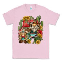 Bubblegum Pink western gnome truck cactus sunflower Classic Tee - BarkalooDesign