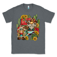 Charcoal Heather western gnome truck cactus sunflower Classic Tee - BarkalooDesign