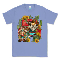 Colony Blue western gnome truck cactus sunflower Classic Tee - BarkalooDesign