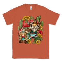 Copper western gnome truck cactus sunflower Classic Tee - BarkalooDesign
