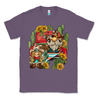 Lavender western gnome truck cactus sunflower Classic Tee - BarkalooDesign