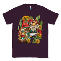 Plum western gnome truck cactus sunflower Classic Tee - BarkalooDesign