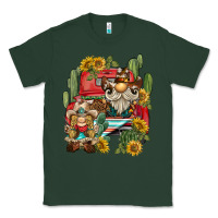 Sports Green western gnome truck cactus sunflower Classic Tee - BarkalooDesign