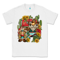 White western gnome truck cactus sunflower Classic Tee - BarkalooDesign