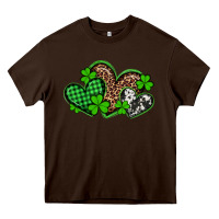Chocolate Brown st patricks day western hearts Heavy Core Tee - Artiststas