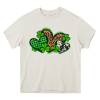 Cream st patricks day western hearts Heavy Core Tee - Artiststas