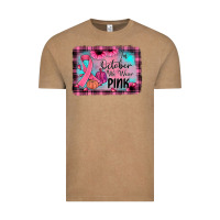 Vintage Coffee in october we wear pink Vintage Tee - JahusDesignShop
