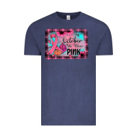 Vintage Denim in october we wear pink Vintage Tee - JahusDesignShop