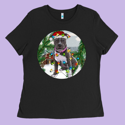 Ladies Tee Pitbull And Farm
