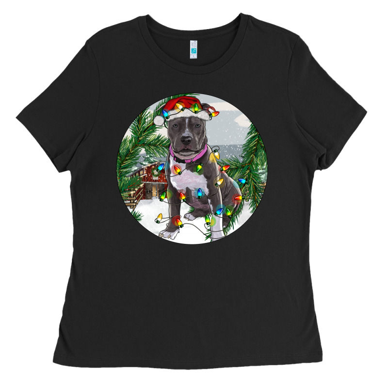 Pitbull And Farm Ladies Tee by RanaPortraitStore | Teevron