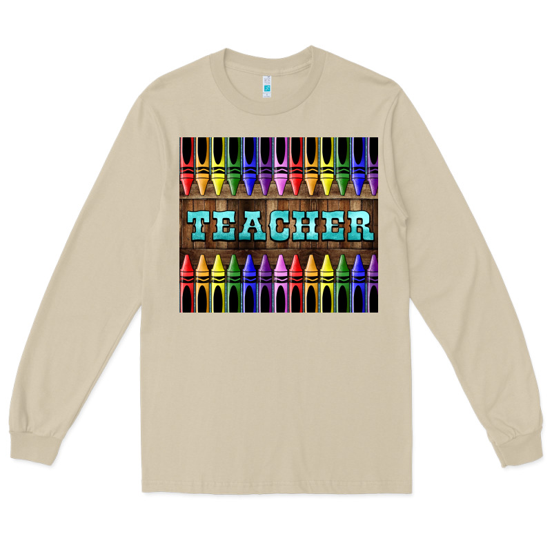 Teacher Crayons Long Sleeve Tee by LillyAllenDesigns | Teevron