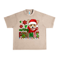 French Oak merry pawmas christmas corgi Urban Heavy Tee - Jasminsmagicworld