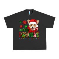 Pigment Black merry pawmas christmas corgi Urban Heavy Tee - Jasminsmagicworld