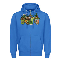True Royal plant lover coffee cups Zipper Hoodie - NancyCooperArtShop