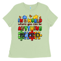 Matcha in a world where you can be anything be kind Ladies Tee - JahusDesignShop