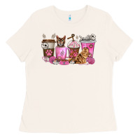 Bone cat coffee cups Ladies Tee - texasbilliewilder