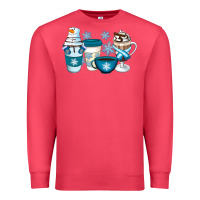 Cardinal Winter Coffee Cups Premium Sweatshirt - Artiststas