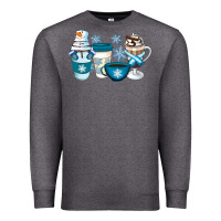 Charcoal Heather Winter Coffee Cups Premium Sweatshirt - Artiststas