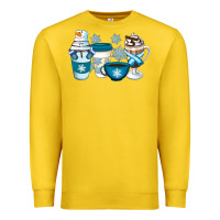 Lemon Winter Coffee Cups Premium Sweatshirt - Artiststas