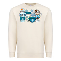 Sandshell Winter Coffee Cups Premium Sweatshirt - Artiststas