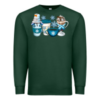 Sports Green Winter Coffee Cups Premium Sweatshirt - Artiststas