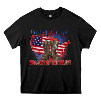 Black home of the free because of the brave Heavy Core Tee - Zillion Design Studio