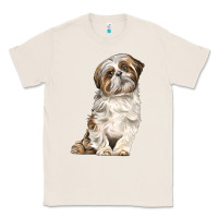 Natural Shih Tzu Dog Classic Tee - LillyAllenDesigns