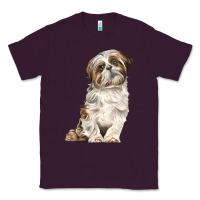 Plum Shih Tzu Dog Classic Tee - LillyAllenDesigns