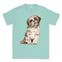 Seafoam Shih Tzu Dog Classic Tee - LillyAllenDesigns
