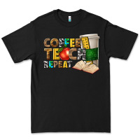Black coffee teach repeat Premium Tee - texasbilliewilder