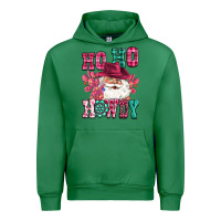 Emerald ho ho howdy santa pink christmas Urban Hoodie - CowGirlArtShop